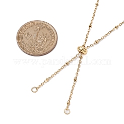 304 Stainless Steel Satellite Chain Slider Necklace Making&nbsp;AJEW-JB01248-01