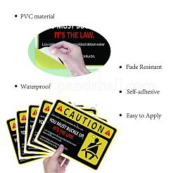 Waterproof PVC Warning Sign Stickers&nbsp;DIY-WH0237-022