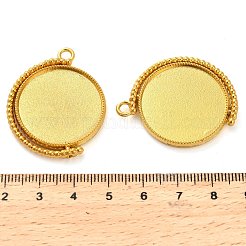 Zinc Alloy Pendant Cabochon Settings&nbsp;X-FIND-NH0001-13B-G
