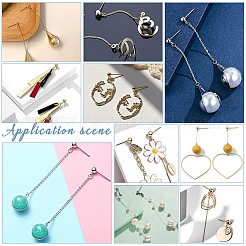 3Pcs 925 Sterling Silver Stud Earring Findings&nbsp;STER-UN0001-40