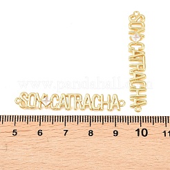 Brass Pave Clear Cubic Zirconia Connector Charm&nbsp;KK-F931-25G
