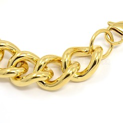 304 Stainless Steel Curb Chain/Twisted Chain Bracelets&nbsp;STAS-A028-B140