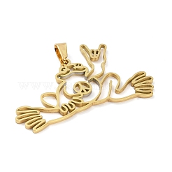 304 Stainless Steel Pendants&nbsp;LS-STAS-G329-02G
