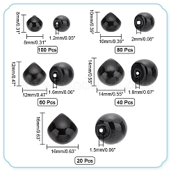 300Pcs 5 Style Resin Imitation Pearl Buttons&nbsp;RESI-PH0002-13