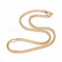 304 Stainless Steel Curb Chain Necklaces&nbsp;NJEW-L160-002G
