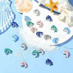 20Pcs 5 Colors Handmade Porcelain Beads&nbsp;PORC-CJ0001-14