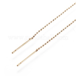 Brass Stud Earring Findings&nbsp;KK-I645-03G