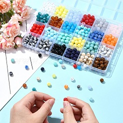 600Pcs 24 Colors Opaque Acrylic Beads&nbsp;MACR-YW0003-26