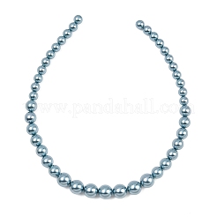 Electroplated Shell Pearl Graduated Beads Strands&nbsp;BSHE-C011-04-04