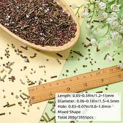 200G Electroplate Glass Seed Beads&nbsp;GLAA-SZ0002-17C