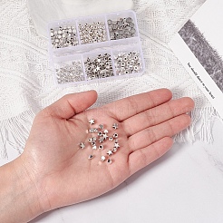300Pcs 6 Style Tibetan Style Alloy Spacer Beads&nbsp;TIBE-YW0001-24