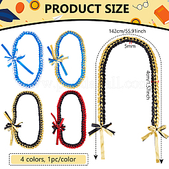 4Pcs 4 Colors Polyester Graduation Honor Rope&nbsp;AJEW-BC0010-12