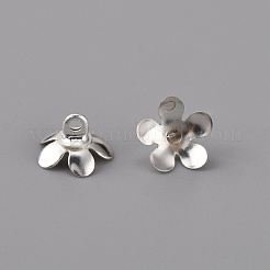 Brass Bead Cap Pendant Bails&nbsp;KK-WH0044-54S