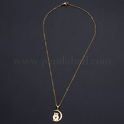 201 Stainless Steel Pendants Necklaces&nbsp;LS-NJEW-S105-JN707-45-2