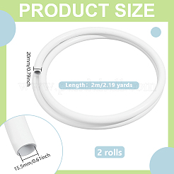 2 Rolls Plastic Aluminum Curved Shaped Tube&nbsp;FIND-PH0029-23A