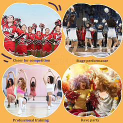 Plastic Cheerleading Pom Poms Cheerleading Hand Flowers&nbsp;AJEW-WH20010-90A