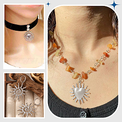 14Pcs 14 Styles 304 Stainless Steel Pendants&nbsp;STAS-PH0007-01P