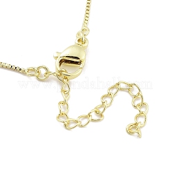 Brass with ABS Beads Pendant Necklaces&nbsp;NJEW-B101-08G