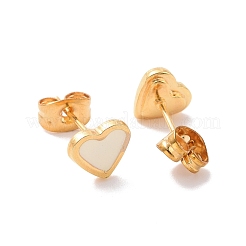 304 Stainless Steel Enamel Stud Earrings&nbsp;EJEW-B009-06G-03