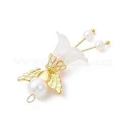 Glass Pearl & Acrylic Pendants&nbsp;PALLOY-JF04047-01