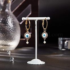 Brass Hoop Earrings&nbsp;KK-FH0001-34