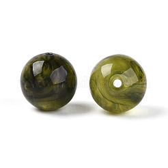 Round Acrylic Imitation Gemstone Beads&nbsp;OACR-R029-16mm-02A
