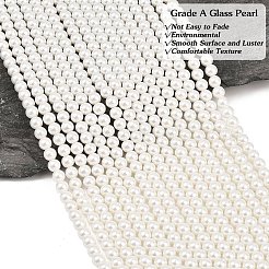 Eco-Friendly Dyed Glass Pearl Round Beads Strands&nbsp;HY-A002-6mm-RB001