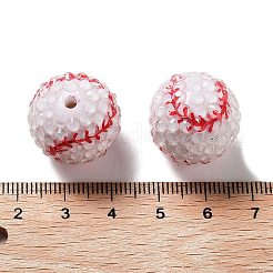 Resin Rhinestone Beads&nbsp;RESI-WH20005-011A