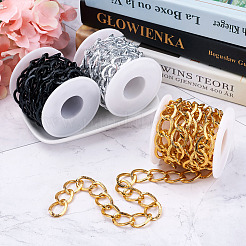 2m 3 Colors Aluminium Twisted Chains Curb Chains&nbsp;CHA-YS0001-01