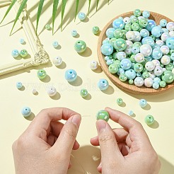250G UV Plating Rainbow Iridescent Opaque Acrylic Beads&nbsp;PACR-CJ0001-38D