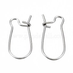 Tarnish Resistant 304 Stainless Steel Hoop Earring Findings&nbsp;STAS-S117-008A-01