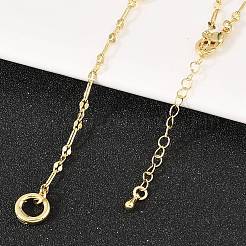 Brass Dapped Chain Y Lariat Necklaces&nbsp;NJEW-H087-06H-G