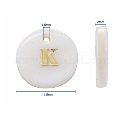 Natural Freshwater Shell Pendants&nbsp;SSHEL-CJ0001-07