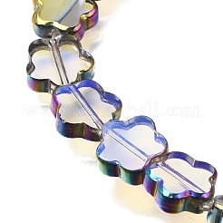 Electroplated Transparent Glass Beads Strands&nbsp;GL-CBA98F0-07E