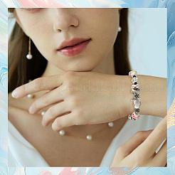 60Pcs 10 Colors Floral Printed Porcelain Beads&nbsp;PORC-PA0001-02