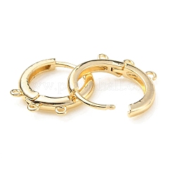 Brass Hoop Earring Findings&nbsp;KK-C024-14KCG