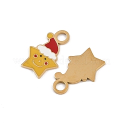 304 Stainless Steel Enamel Pendants&nbsp;STAS-G357-01G-06
