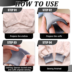 Cotton Ribbing Fabric for Cuffs&nbsp;DIY-WH0558-98C