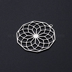 Non-Tarnish 201 Stainless Steel Filigree Charms&nbsp;STAS-T049-T693-1