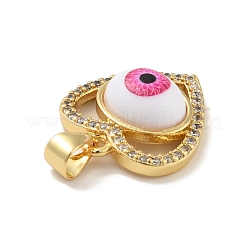 Brass Micro Pave Cubic Zirconia Pendants&nbsp;KK-B059-43G-C