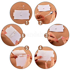 Column Glass Perfume Bottles with Paper Card&nbsp;AJEW-TADJ0001-22A