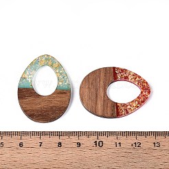 Opaque Resin and Walnut Wood Pendants&nbsp;RESI-T060-15M