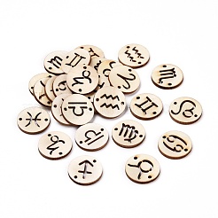 120pcs 12 Styles Unfinished Natural Poplar Wood Links Connectors&nbsp;WOOD-LS0001-05