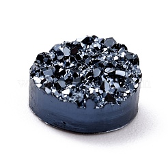 Resin Imitation Druzy Quartz Cabochons&nbsp;RESI-E013-03C-10mm
