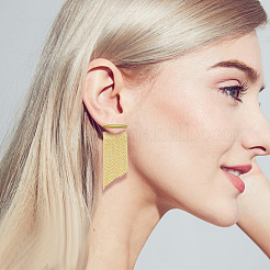 2 Pairs 2 Colors Brass Dangle Stud Earrings&nbsp;EJEW-AN0004-77