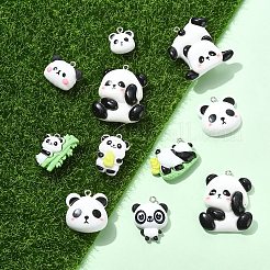 18Pcs 9 Colors Opaque Resin Pendants&nbsp;CRES-YW0002-79