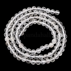 Natural Quartz Crystal Beads Strands&nbsp;X-G-C226-B05-4mm