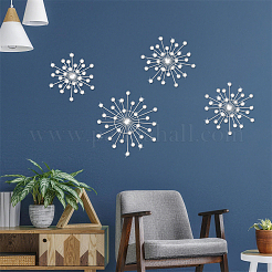 4Pcs Iron & Acrylic Wall Decorations&nbsp;AJEW-WH0871-55P