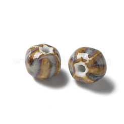 Vintage Porcelain Pumpkin Beads&nbsp;PORC-L080-H20