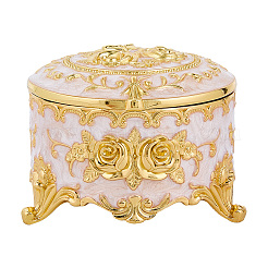 Alloy Pink Enamel Trinket Storage Decorative Boxes&nbsp;CON-WH20001-20A